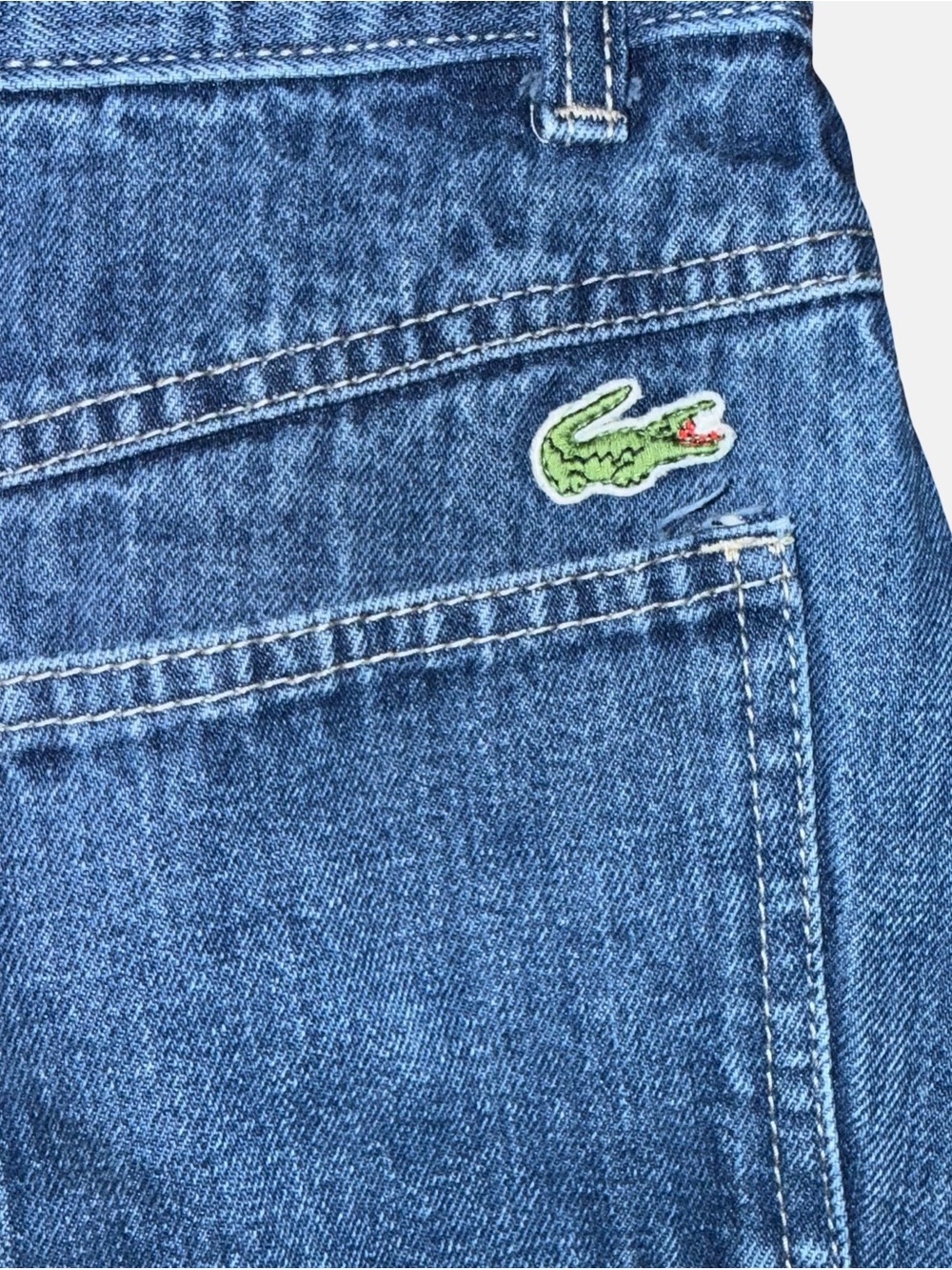 Vintage IZOD Lacoste For Her A-line denim midi skirt women’s sz 6 (fits smaller) - Picture 3 of 9